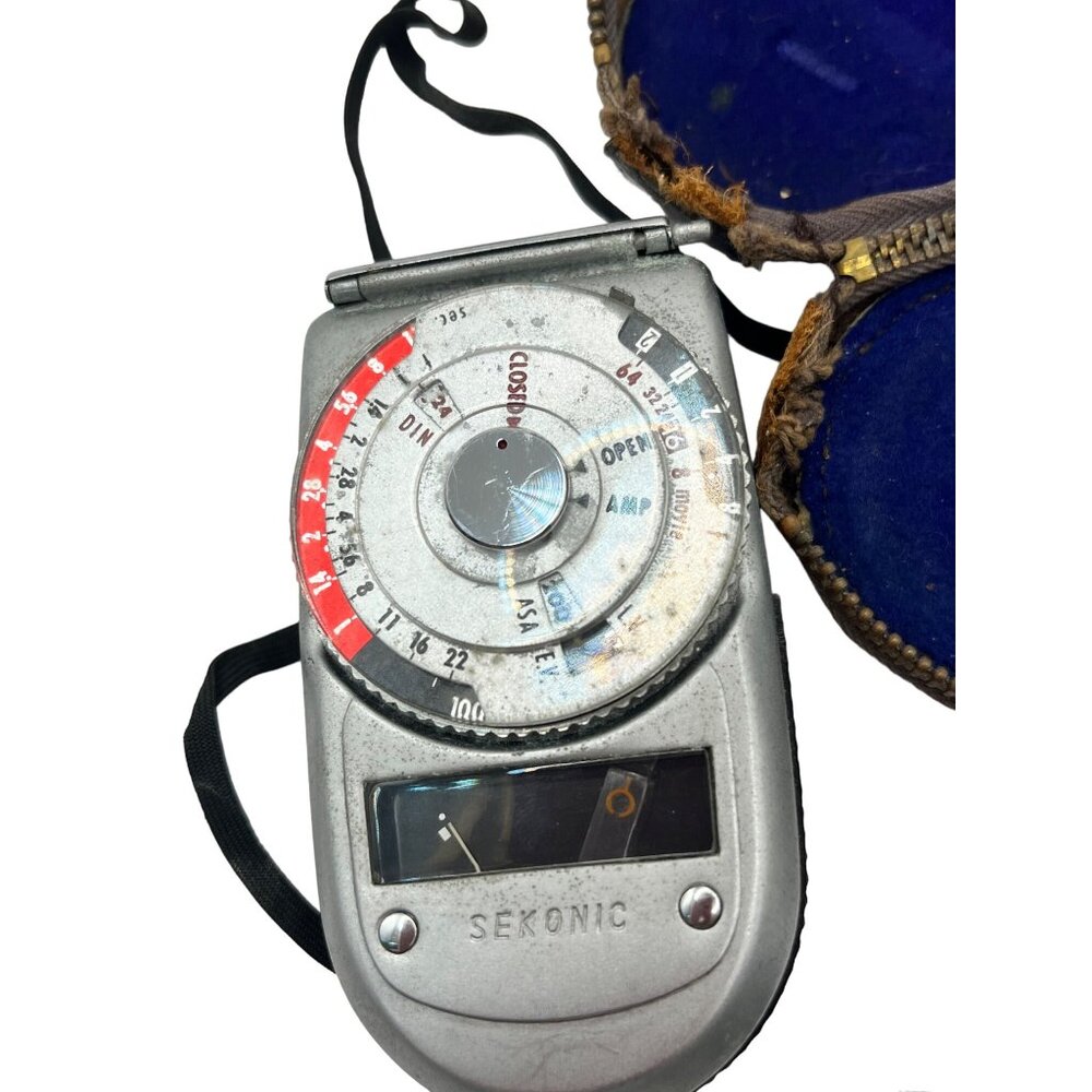Vintage Sekonic Light Meter W/ Case - Model 38 58d